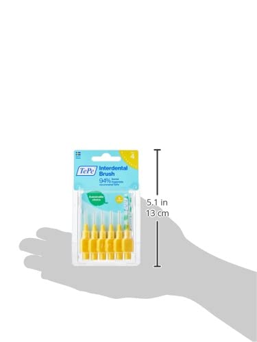 [Australia] - Tepe 0.7 mm Interdent Yellow Brushes - Pack of 6 pieces 