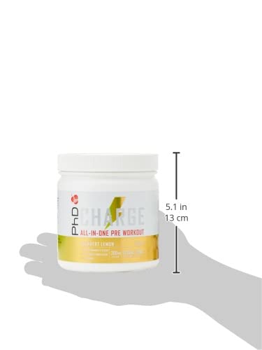 [Australia] - PhD, High Stimulant, Preworkout with added Creatine to Charge your Workouts, Sherbert Lemon Flavour, 300g 