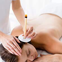 [Australia] - Organic Hopi Ear Candles for Blocked Ears - All Natural Ear Wax Remover GLAMZA 100% Natural Beeswax Candle - 16pcs (8 Pairs) with 8 Protective Disc Cones for Safe & Effective Ear Candling 