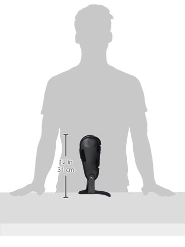 [Australia] - OTC Hinged Ankle Stabilizer, Adjustable Stirrup Brace with Rigid Stays for Sprains and Injuries, Walker Boot Transition, Black, Small 