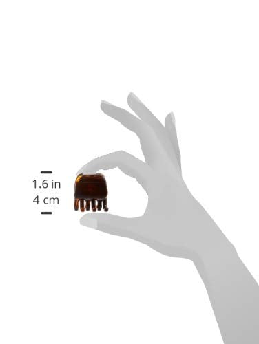[Australia] - Goody 32764 Women's Classics 2 Medium Claw Clips, Pefrect for All Hair Types, Great for Easily Pulling Up Your Hair, Plastic Material, Black and Brown Colors, 2 Count (Pack of 1) 2 on Half 2 Count (Pack of 1) 