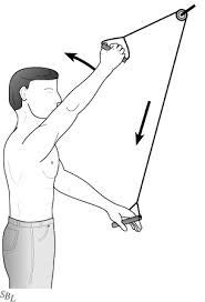 [Australia] - AARAM Overhead Hand Shoulder Pulley Equipment Kit W/Rope for Home Gym Exercise & Physical Therapy 