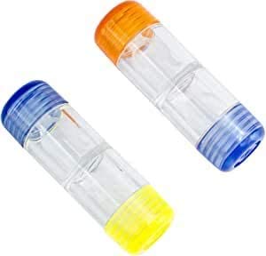 [Australia] - SPORTS WORLD VISION Contact Lens Cases for Hard Lenses |Leakproof |Easy to Carry and Use | Storage Case for Left/Right Eyes | Rigid Gas Permeable RGP Lenses | 10 Pieces 
