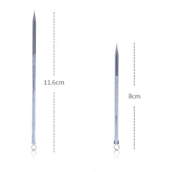 [Australia] - WOIWO 2PCS Stainless Steel Acne Needle, Angle Plug Acne Needle, Beauty Acne Tool Beauty Tools. 