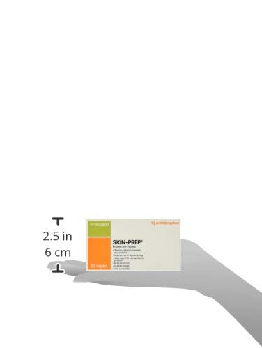 [Australia] - Smith+Nephew SKIN-PREP◊ Wipes, Protective Dressing Wipes, Skin Barrier Film, Contains Alcohol, Box of 50 