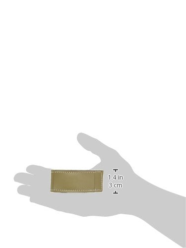 [Australia] - Sammons Preston - 42883 Universal Cuff, Leather ADL Cuff with Elastic Strap, Holds Utensils or Writing Aids, Makes Mealtime or Other Activities Easier, for Elderly or Individuals with Weak Grip, Medium, 3" 3" Knuckle Width 