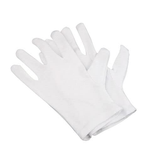 [Australia] - Accessotech 4 Pairs Cotton Gloves White Mens Women Dermatological Moisturising Eczema Cream 
