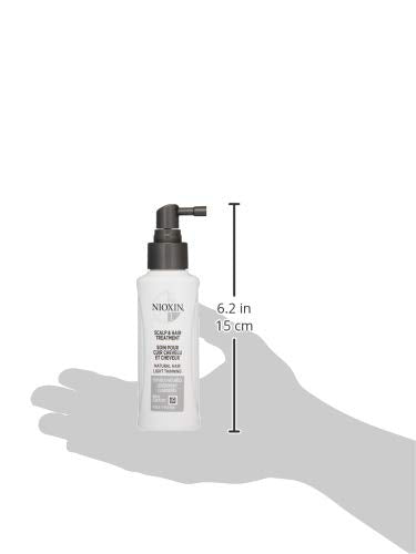 [Australia] - Nioxin Scalp & Hair Leave-In Treatment, System 1-6 for Fine/Natural and Color/Chemically-Treated Hair with Thinning 3.38 Fl Oz (Pack of 1) System 1 (Natural Hair, Light Thinning) 