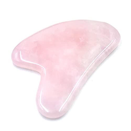 [Australia] - Gua Sha Massage Tool, GuaSha Tool for Face, VIOOH Gua sha Set Natural Massage Jade Stone for Treatment Relieve Tensions and Reduce Puffiness Gua Sha Scraping Massage Tool (Rose Quartz) 