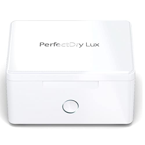[Australia] - PerfectDry LUX | World's Fastest Hearing Aid Dryer, Dehumidifier Accessory | UV-C Ultraviolet Light Box Kit | Removes Sweat & Moisture from Hearing Aids, Airpods, Wireless Earbuds, Ear Amplifiers 