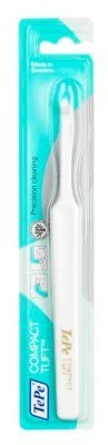 [Australia] - TEPE Compact Single Tuft Brush for Precision Cleaning of Difficult Areas, Such as Braces, Gum line and implants - 1 x TEPE Compact Brush (Pack of 2) 1 count (Pack of 2) 