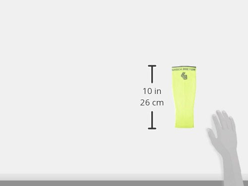 [Australia] - Shock Doctor SVR Recovery Compression Calf Sleeve, Shock Yellow, Adult-X-Large 