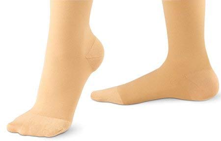 [Australia] - Allegro 20-30 mmHg Surgical 203/206 Medical Compression Hose - Women's Compression Pantyhose with for Post-Surgery Support Medium Beige 