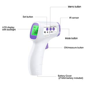 [Australia] - No-Touch Forehead Thermometer, Infrared Thermometer for Adults and Kids,Digital Infrared Thermometer 