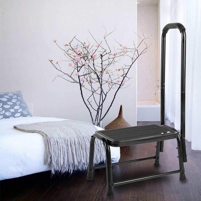 [Australia] - Kitchen Bath Non Slip Safety Step Stool Mobility Aid Handrail Platform 