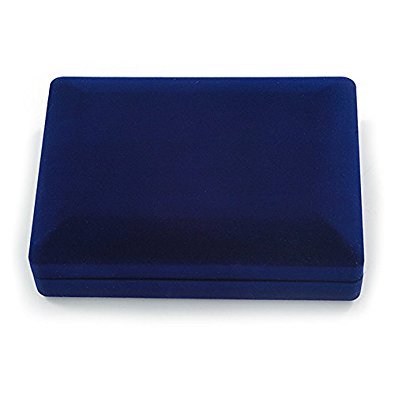 [Australia] - Avalaya Luxury Blue Velour Brooch/Pendant/Earring/Comb Jewellery Box 