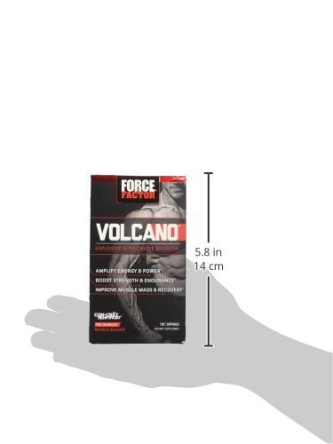 [Australia] - Volcano Pre Workout Nitric Oxide Booster Supplement for Men with Creatine and L-Citrulline to Boost Nitric Oxide and Energy, Build Muscle, Better Pump and Workout, Force Factor, 120 Capsules 