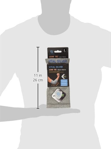 [Australia] - Vital Salveo- Fitness Mild Compression Support Elbow Sleeve/brace joint protection, Athletic, L(1PC) Large 