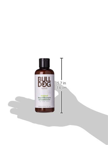 [Australia] - Bulldog Mens Skincare and Grooming Original 2-in-1 Beard Shampoo and Conditioner, 200ml, 1-Pack 