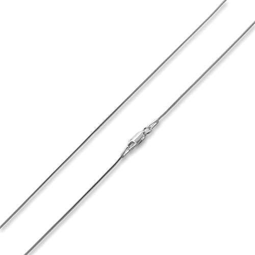 [Australia] - Pori Jewelers 925 Sterling Silver Italian Magic Snake Chain Necklace - 16"-30" 24.0 Inches 0.85MM 