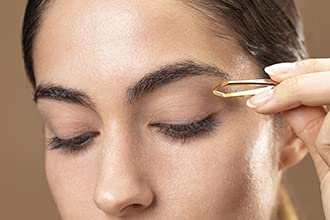 [Australia] - CRUZE Eyebrow Tweezers| Slanted Tweezers Professional for Women and Men |Sharp Tweezers for Ingrown Hair | Leveraged Shape for Facial Hair Remover 