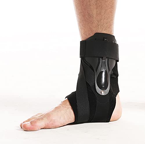 [Australia] - Ankle Brace with Splint for Men Women, Adjustable Ankle Stabilizer Breathable Compression Ankle Support for Sprain, Tendonitis, Sprained Ankle, Tendon, Injury Recovery, Running, Volleyball L 