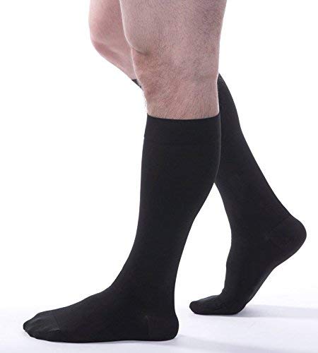 [Australia] - Allegro 30-40 mmHg Surgical 300/301 Knee High Medical Compression Stockings, Comfortable Support Garments Black Medium 