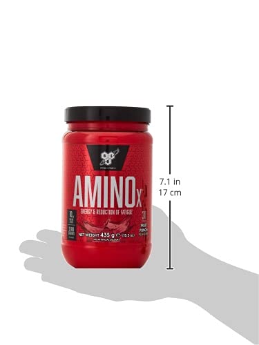 [Australia] - BSN Amino X Muscle Recovery & Endurance Powder with BCAAs, 10 Grams of Amino Acids, Keto Friendly, Caffeine Free, Flavor: Fruit Punch, 30 servings (Packaging may vary) AMINO-X - Fruit Punch 