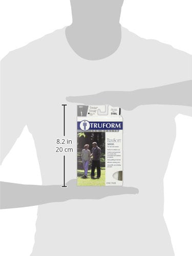 [Australia] - Truform Medical Compression Socks for Men and Women; 8-15 mmHg Ankle Length Low Cut, White, Large 