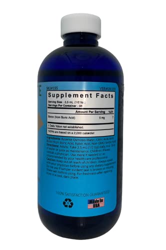 [Australia] - Good State | Liquid Ionic Boron | Dietary Supplement | Great for Enhanced Muscle Coordination | 120 Servings at 5 Mg | 8 Fl oz Bottle 