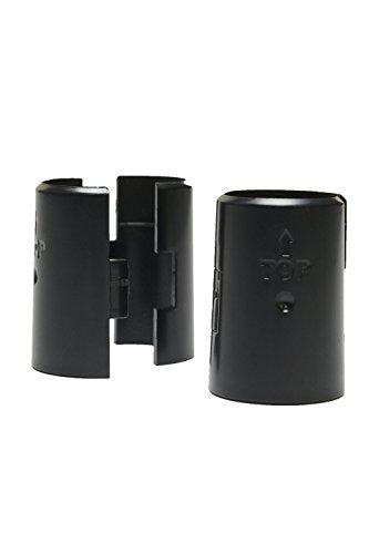 [Australia] - Apollo Hardware 7/8 Inch Shelf Clips/Split Sleeves, Black, 2 Pack / 8 Pair (7/8" & 22.2mm Diameter Post Size) 