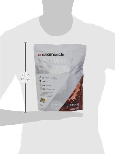 [Australia] - Maximuscle Max Whey | Whey Protein Powder | Protein Shake with Whey Isolate & Concentrate | Low Fat, Low Sugar, Gluten-Free | Chocolate, 480g - 16 Servings 