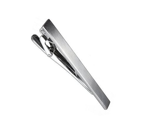 [Australia] - Men's Tie Clip Stainless Steel Metal Simple Necktie Tie Bar Clasp Clip Clamp Pins Sliver Color For Men Business&Party Wedding Best Gift 