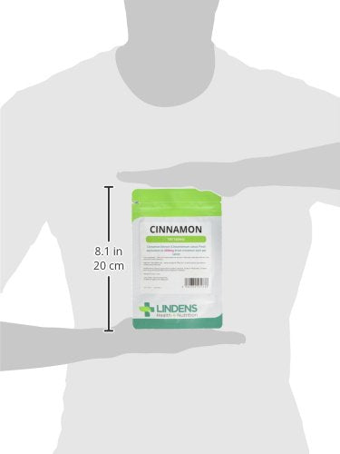 [Australia] - Lindens Cinnamon 2000mg Tablets - 100 Pack - Super Concentrated 30X Extract Equivalent to Half A Teaspoon of Cinnamon Spice - UK Manufacturer, Letterbox Friendly 