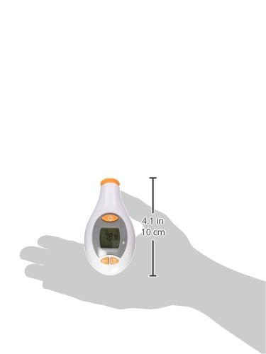 [Australia] - Veridian Healthcare Deluxe Temple Touch Thermometer | for Children & Adults | Accurate 4-Second Readout | No Probe Covers Required | Fahrenheit/Celsius Measurements | Batteries Included; 2 AAA 