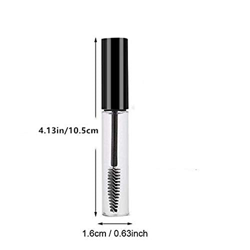 [Australia] - Sinen 3pcs 10ml Empty Mascara Tube Wand Eyelash Cream Container Bottle with 3 Rubber Inserts 3 Funnels 3 Transfer Pipettes 