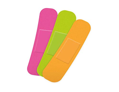 [Australia] - PROPLAST Neon Waterproof Plasters - Fun Plasters for Kids - Brightly Coloured and Easily Detectable Assorted Plasters,75 Plasters (Pack of 1) 