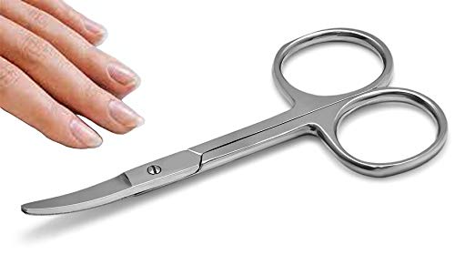 [Australia] - Professional Nail Scissors With Round Tip 4.5" Eyebrow, Dry Skin, Eyelash, Nose Hair For Men And Women Daily Use 