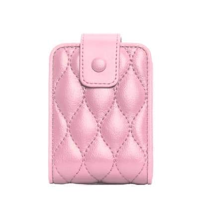 [Australia] - Lipstick Case with Mirror Cute Portable Makeup Bag Cosmetic Pouch takes up to 3 lipstick and lip gloss: Travel size on the go (PINK) PINK 