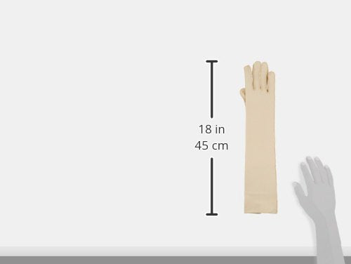 [Australia] - Rolyan 50974 Forearm Length Right Compression Glove, Full Finger Compression Sleeve to Control Edema and Swelling, Water Retention, and Vericose Veins, Covers Fingers to Forearm on Right Arm, Large Right Arm - Full Finger 