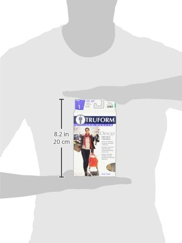 [Australia] - Truform Women's Compression Stockings, 20-30 mmHg, Knee High Length, Open Toe, Opaque, Beige, Medium Beige (Open Toe) Medium (1 Pair) Open Toe 20-30 mmHg 