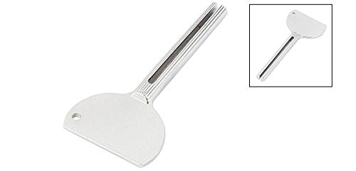[Australia] - Sourcingmap Stainless Steel Toothpaste Tube Hair Dye Color Key Roller Squeezer Dispenser Silver Tone for Bathroom 