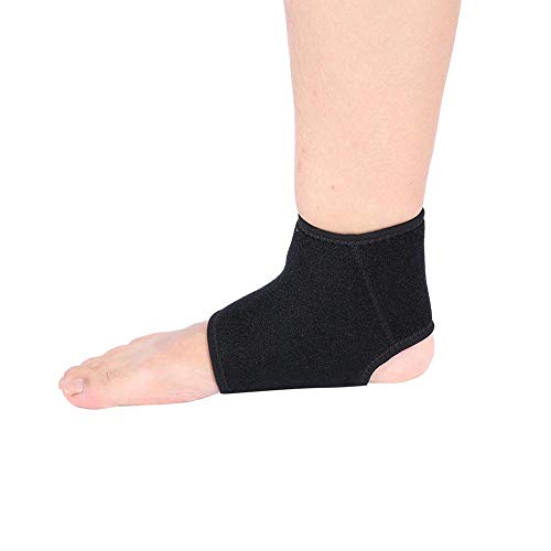 [Australia] - 1 Pair Ankle Brace, Breathable Compression Sleeve Elastic Foot Guard Sprains Injury Wrap Strap for Sports, Pain Relief, Injury Recovery, Heel Spurs and Flat Feet Black Suitable for All Size 