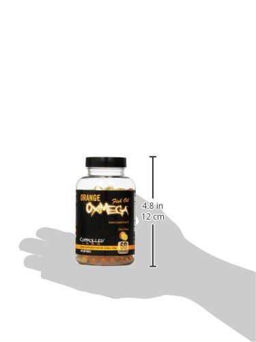 [Australia] - Orange Oximega Fish Oil Supplement 120 Softgels by Controlled Labs, EPA and DHA, 2000mg Omega- 3 Fatty Acids, Citrus-Flavor, Burpless Softgels for General Health and Cardiovascular Support 