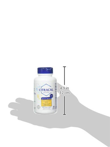 [Australia] - Citracal Slow Release 1200, 1200 mg Calcium Citrate and Calcium Carbonate Blend with 1000 IU Vitamin D3, Bone Health Supplement for Adults, Once Daily Caplets, 80 Count 