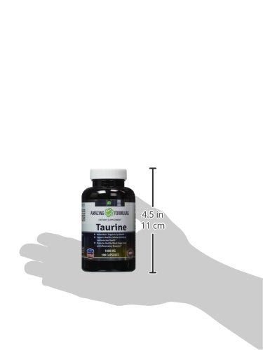 [Australia] - Amazing Formulas Taurine 1000mg Amino Acid Supplement 100 Capsules (Non GMO,Gluten Free) - Potent Antioxidant - Supports Eye Health, Healthy Cellular Activity & Cardiovascular Health 100 Count (Pack of 1) 