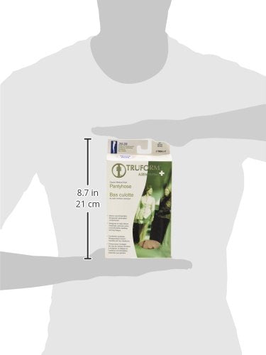 [Australia] - Truform 20-30 mmHg Compression Pantyhose, Plus Size Women's Support Tights Hosiery, Beige, Petite 