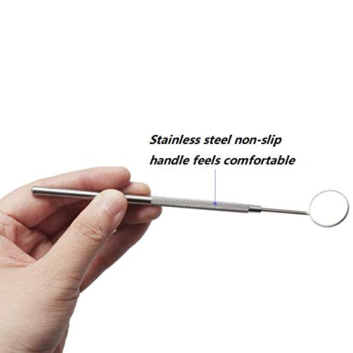 [Australia] - DNHCLL Makeup Mirror for Eyelash Extensions,Dental Examination Mirror Detachable Mini Mirrors Stainless Steel Beauty Tools for Observing Small Details 