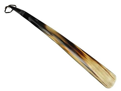 [Australia] - Shoe Horn Made with Real Horn Handmade. Easy Grip Long handle Shoehorn for Men,Women Seniors, Pregnancy, Elderly, back pain, tall people and kids Shoes & Boots.Best Gift Idea Home or Travel Use.(17'') 17'' horn 