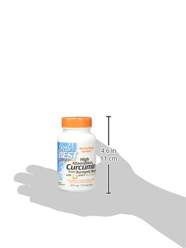 [Australia] - Doctor's Best DRB-00107 High Absorption Curcumin From Turmeric Root with C3 Complex & BioPerine 500mg (120 Capsules) 